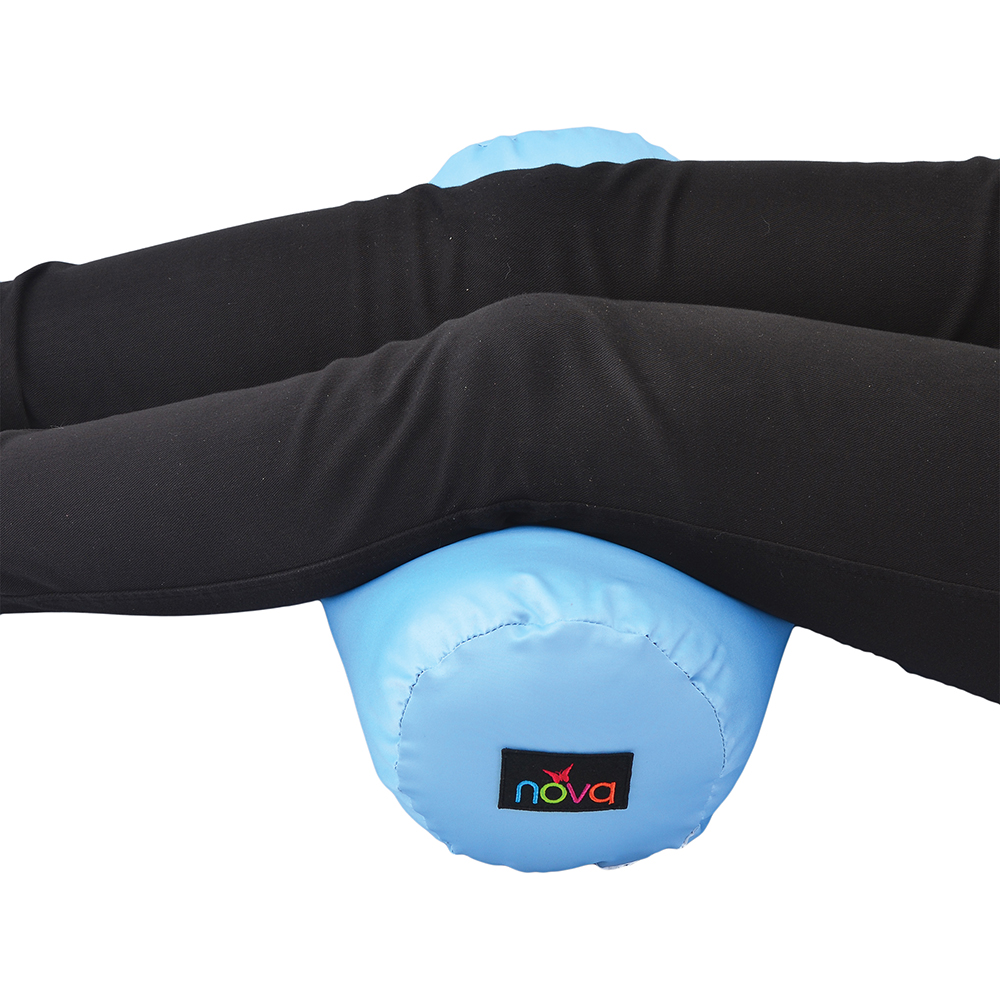 ROLL PILLOW SKY BLUE SATIN
